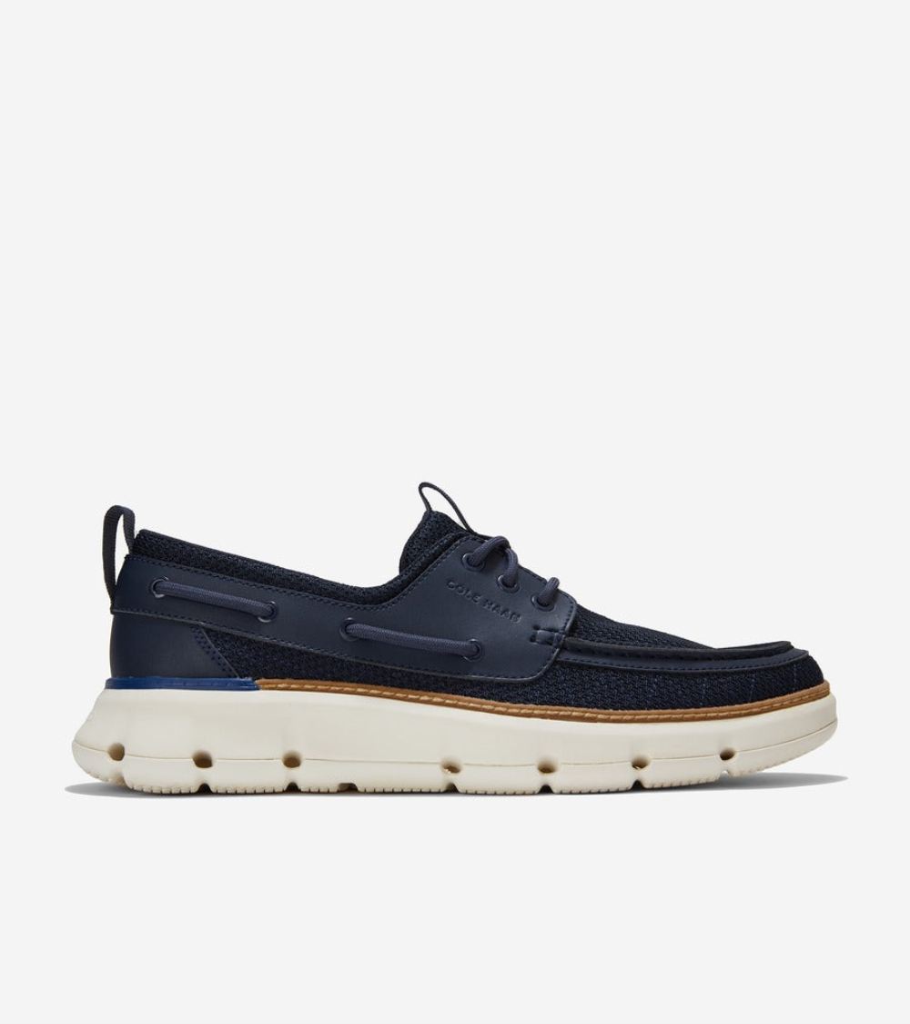 Cole Haan Men's 4.ZEROGRAND Regatta Boat Shoe - Navy Blazer