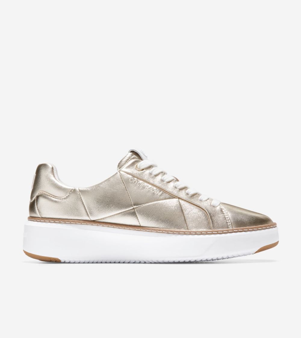 Cole Haan Women's GrandPro Topspin Sneakers - Gold