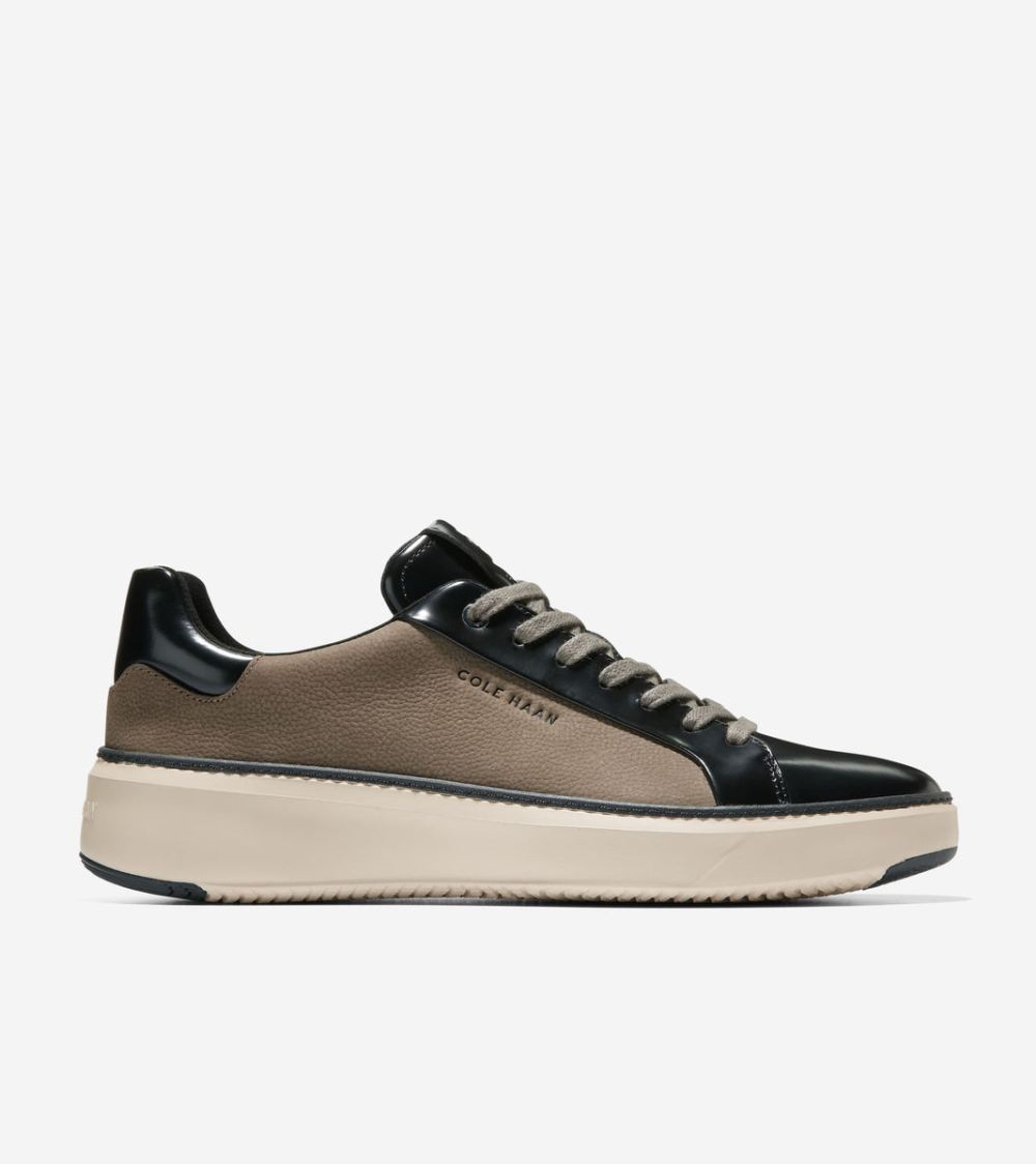 Cole Haan Men's GrandPro Topspin Sneaker - Morel-Black-Oat