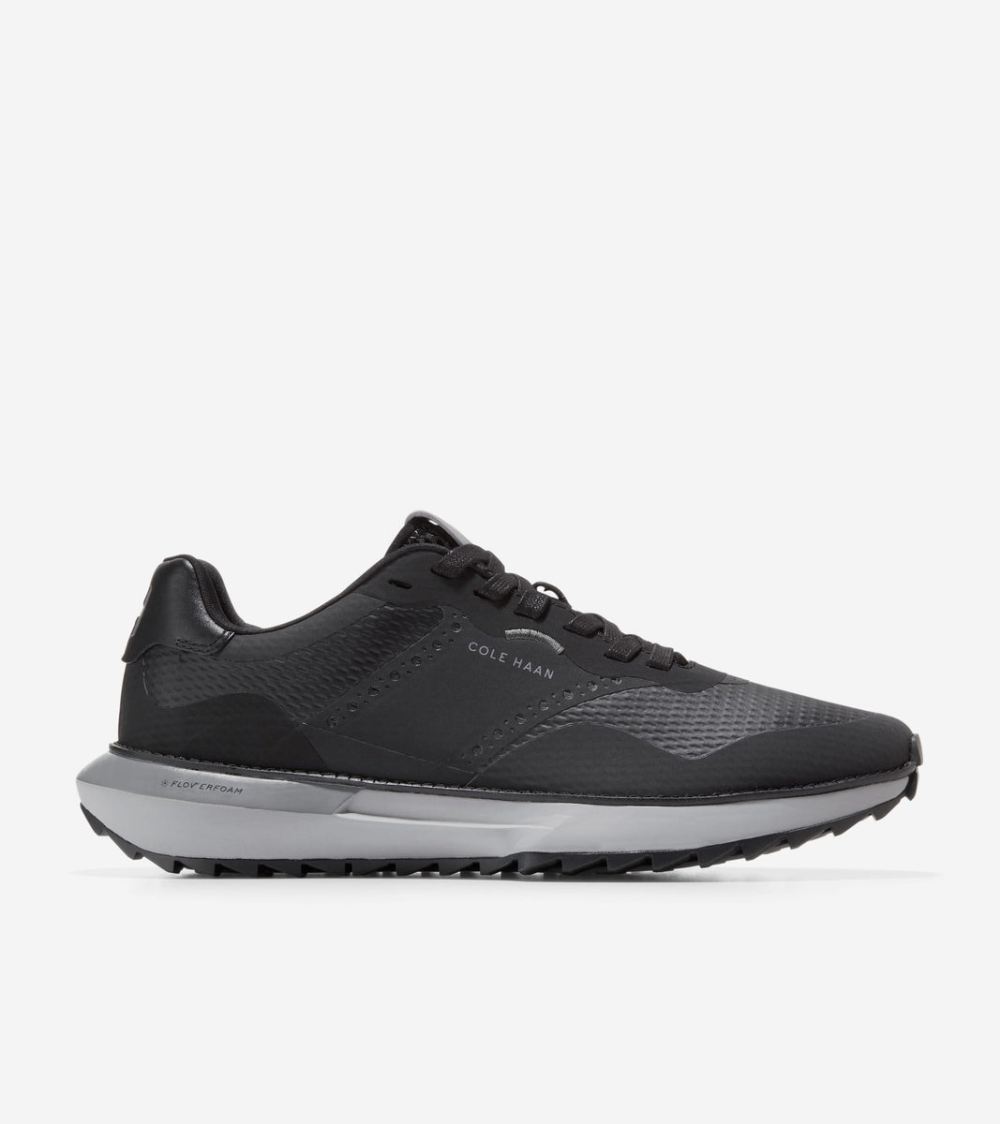 Cole Haan Men's GrandPro Ashland Golf Sneakers - Black-Quiet Shade-Gray