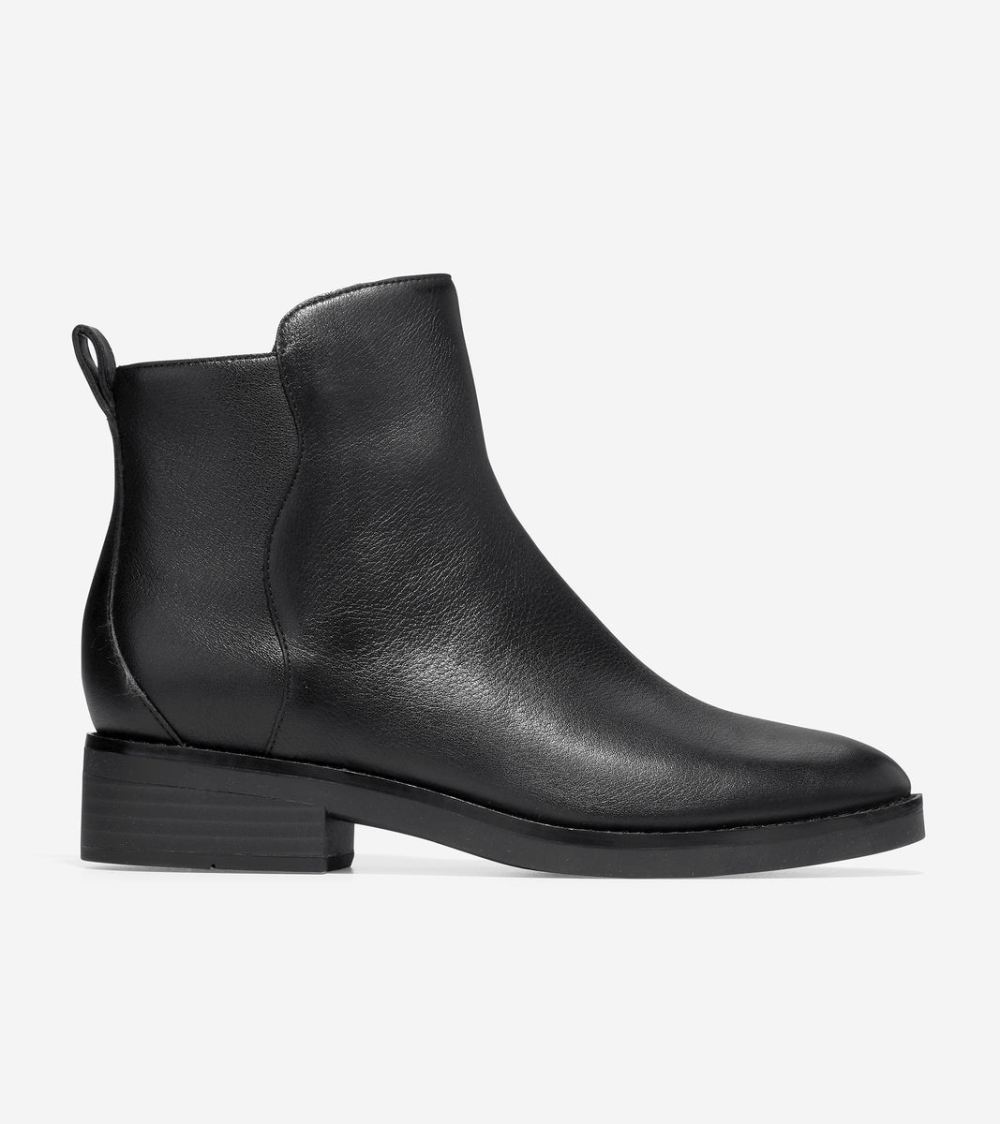 Cole Haan Women's River Chelsea Bootie - Black Leather