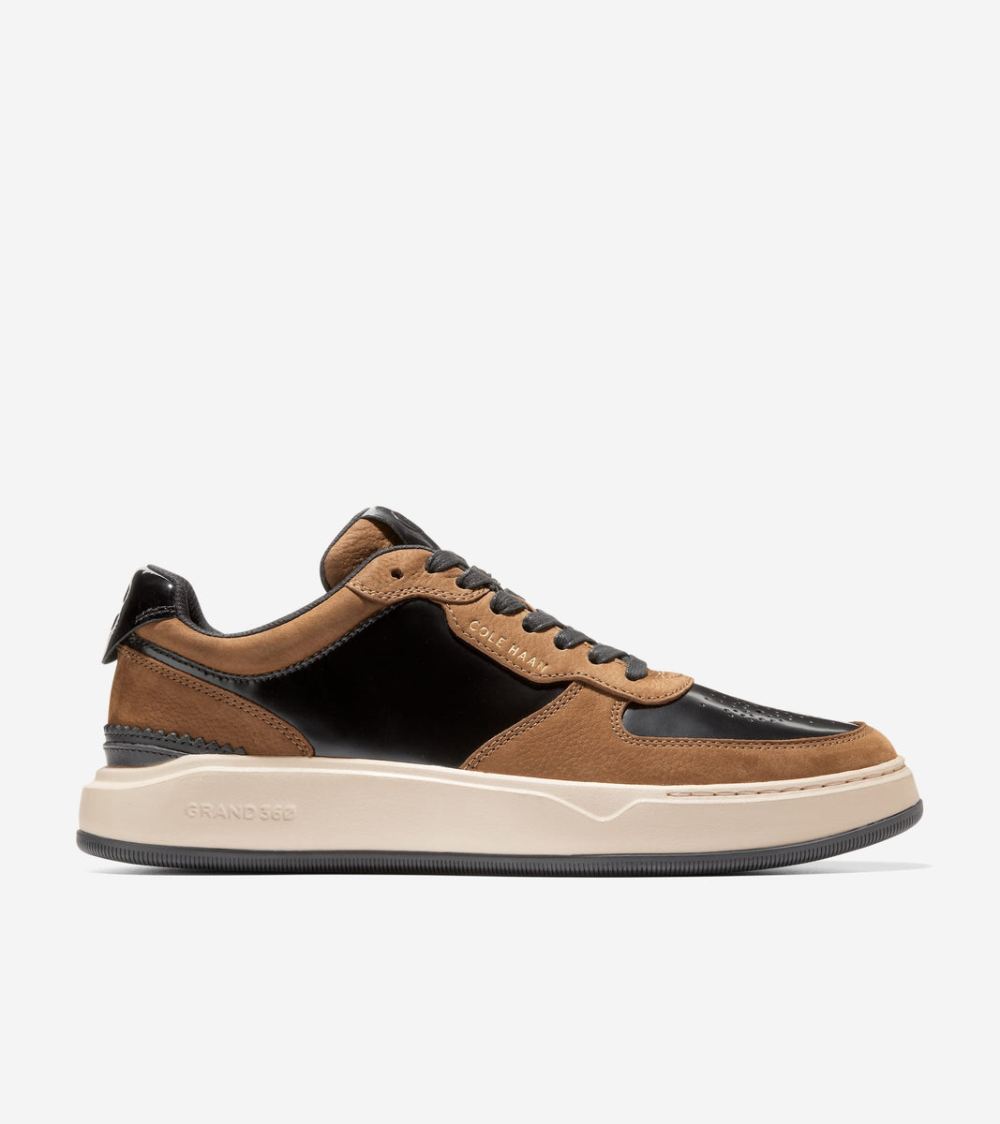 Cole Haan Men's GrandPro Crossover Sneaker - Black-Golden Toffee-Ivory