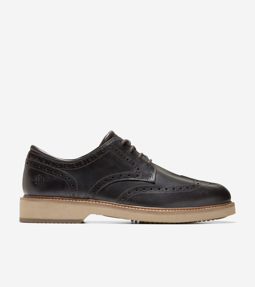 Cole Haan Men's American Classics Montrose Wingtip Oxfords - Dark Chocolate