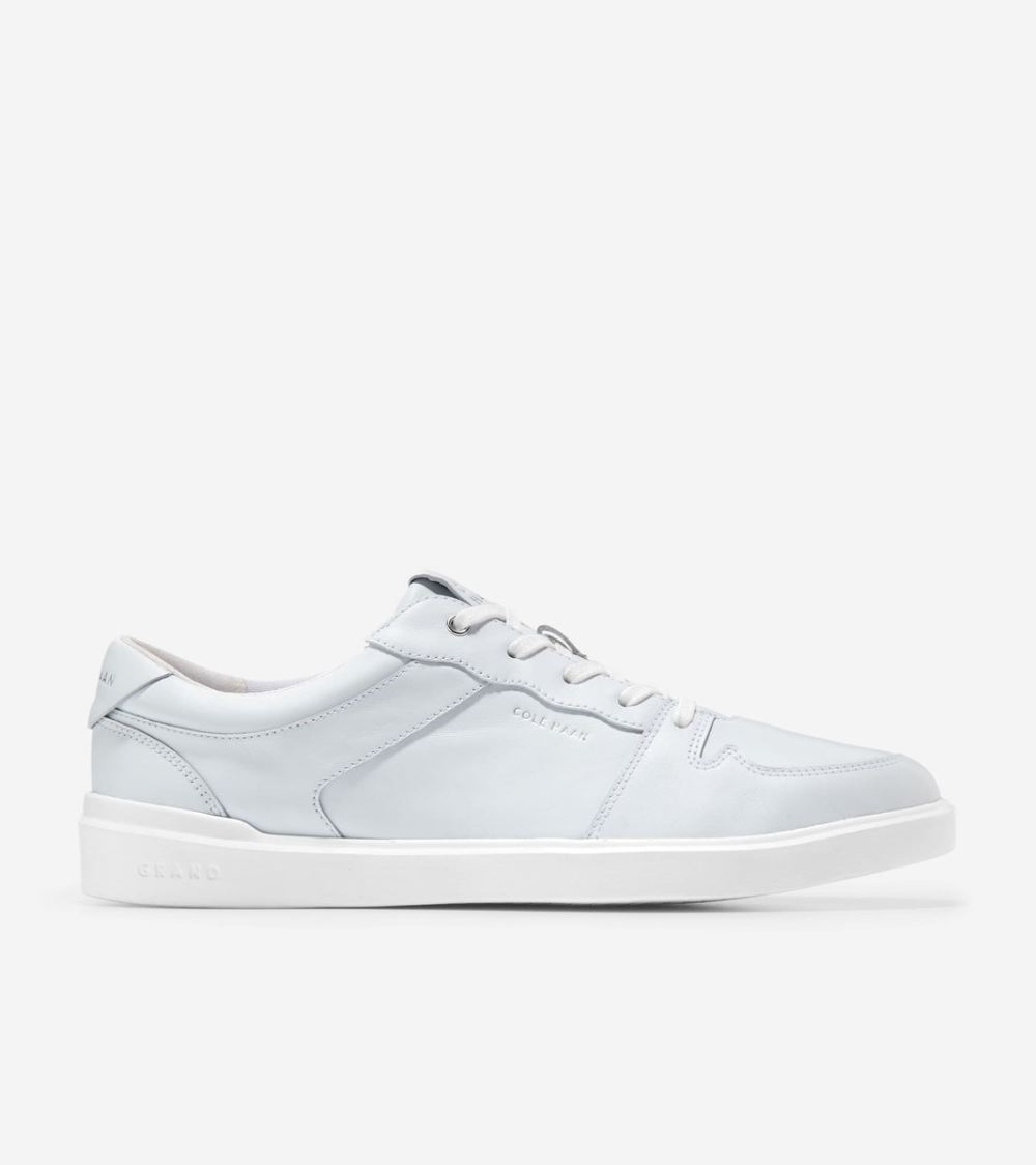 Cole Haan Women's Grand Crosscourt Modern Tennis Sneakers - White-Argento