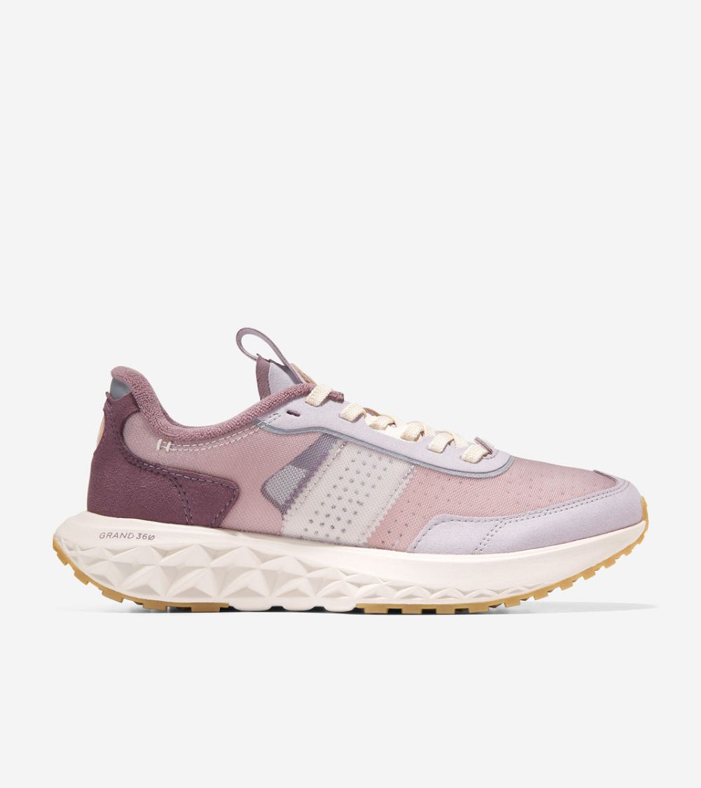 Cole Haan Women's ZEROGRAND Outpace 3 Running Shoe - Purple Slate/Hazy Purple/Ivory