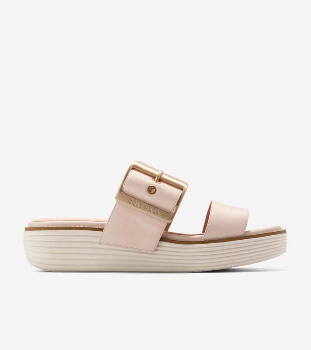 Cole Haan Women's OriginalGrand Platform Slides - Sandollar-Ivory