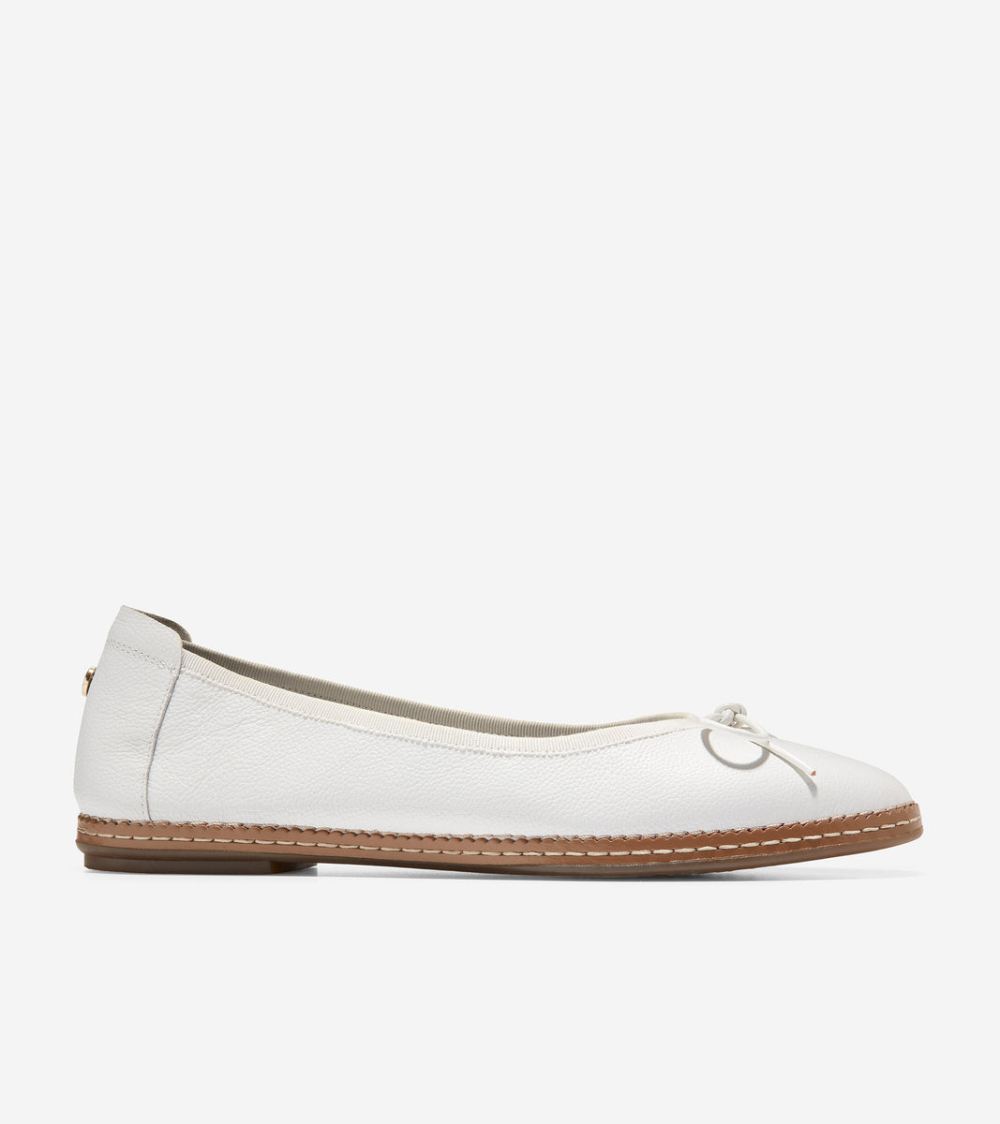 Cole Haan Women's Cloudfeel All-Day Ballet Flat - Optic White