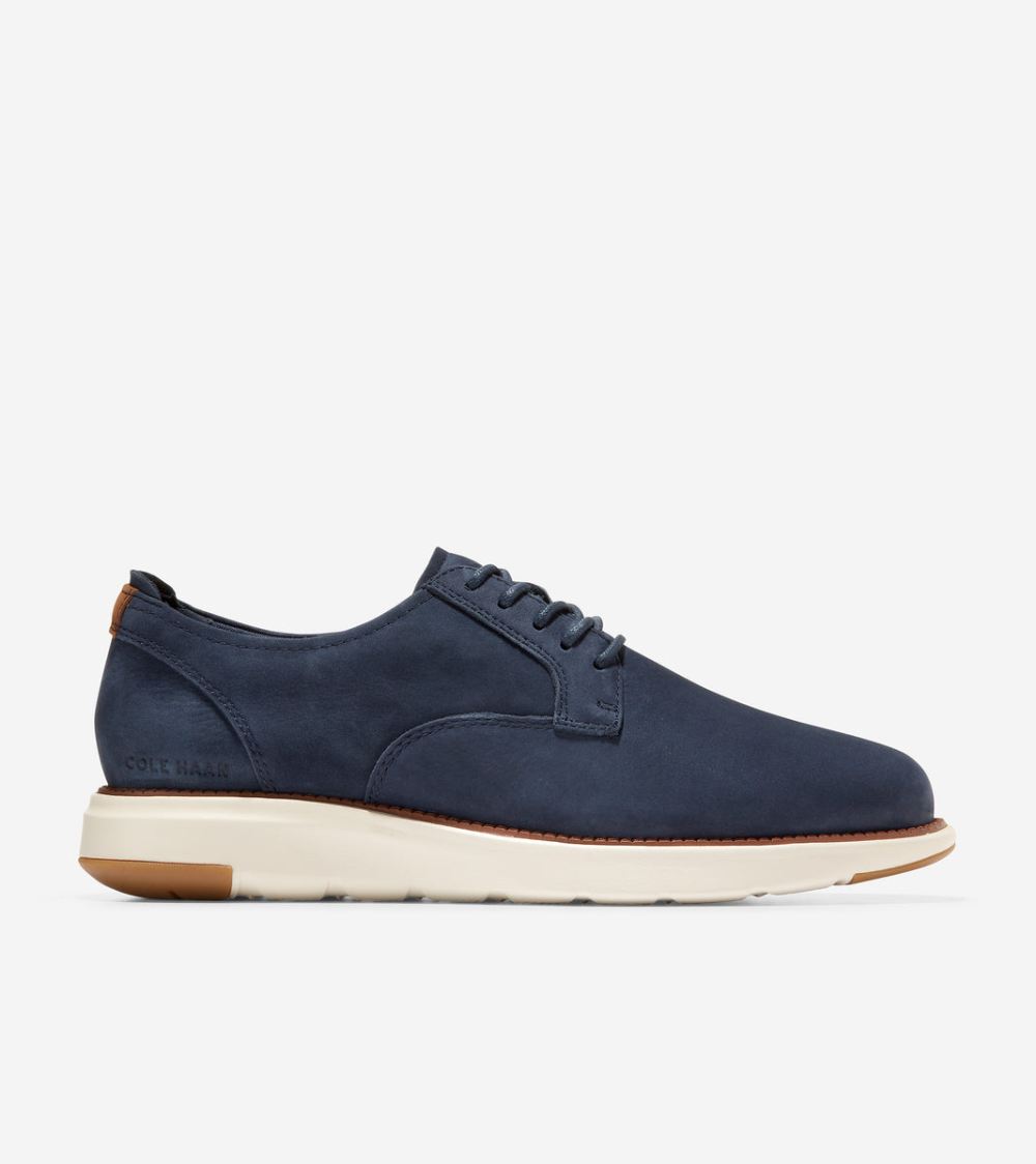 Cole Haan Men's Grand Atlantic Oxford - Navy Blazer Nubuck