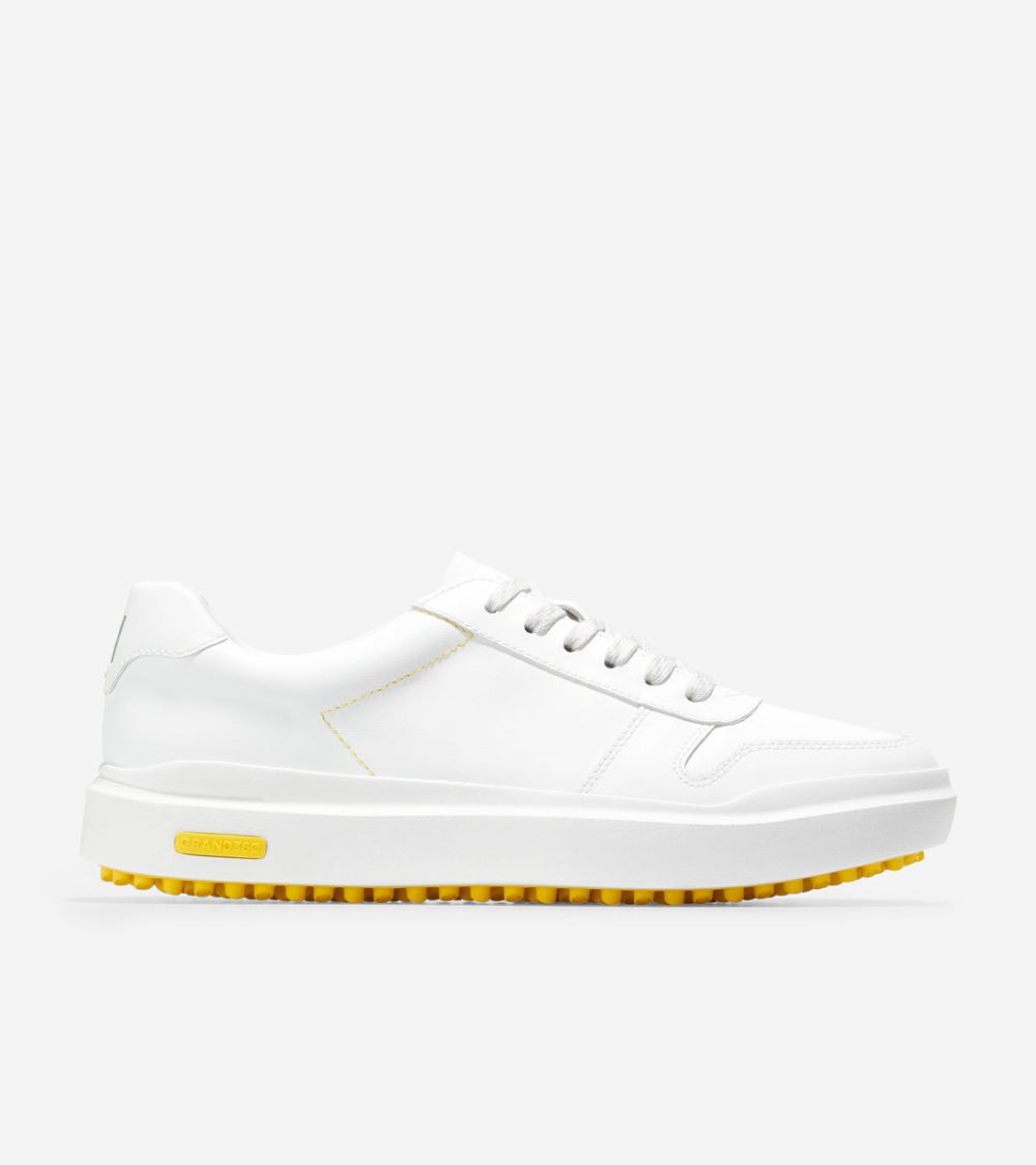 Cole Haan Women's GrandPro AM Golf Sneaker - Bright White