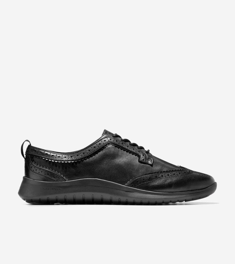 Cole Haan Women's ZEROGRAND Meritt WIngtip Oxfords - Black