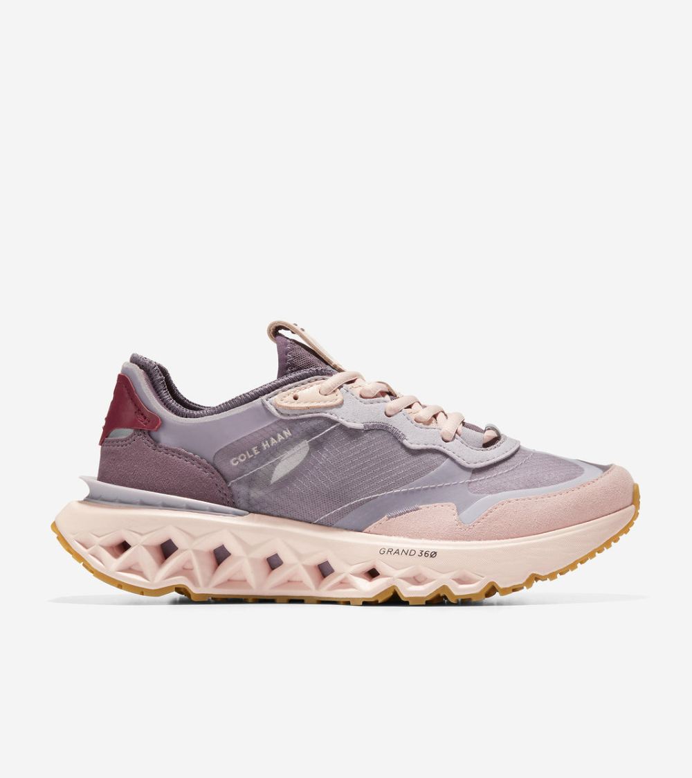 Cole Haan Women's 5.ZEROGRAND Running Shoe - Purple Slate-Hazy Purple-Bleached Tan