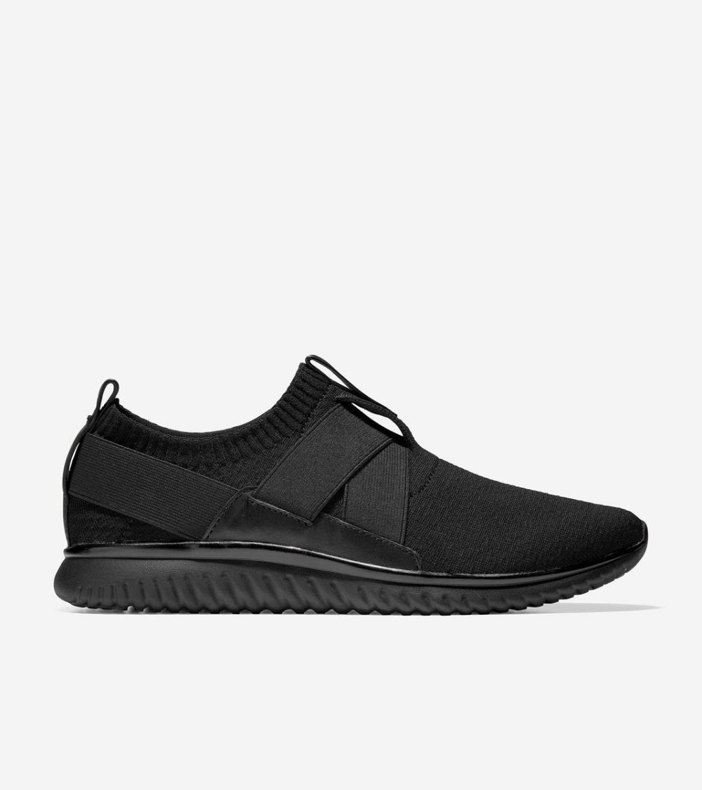 Cole Haan Men's GrandMotion Slip-On Sneaker - Black Stitchlite Black