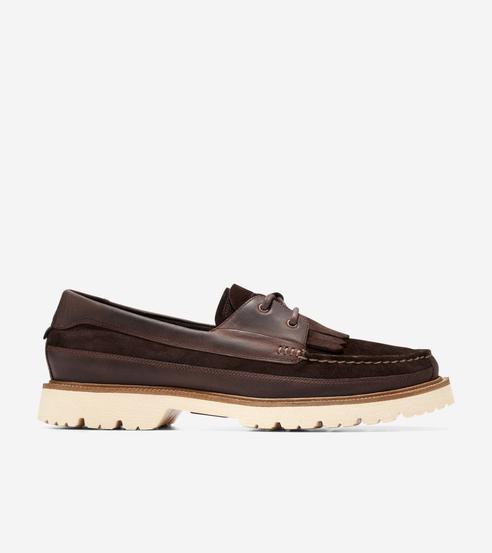 Cole Haan Men's American Classics Ranger Moc - Chestnut-Dark Chocolate