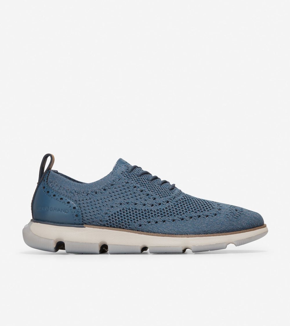 Cole Haan Men's 4.ZEROGRAND Oxford - Moonlit Ocean Twisted Stitchlite