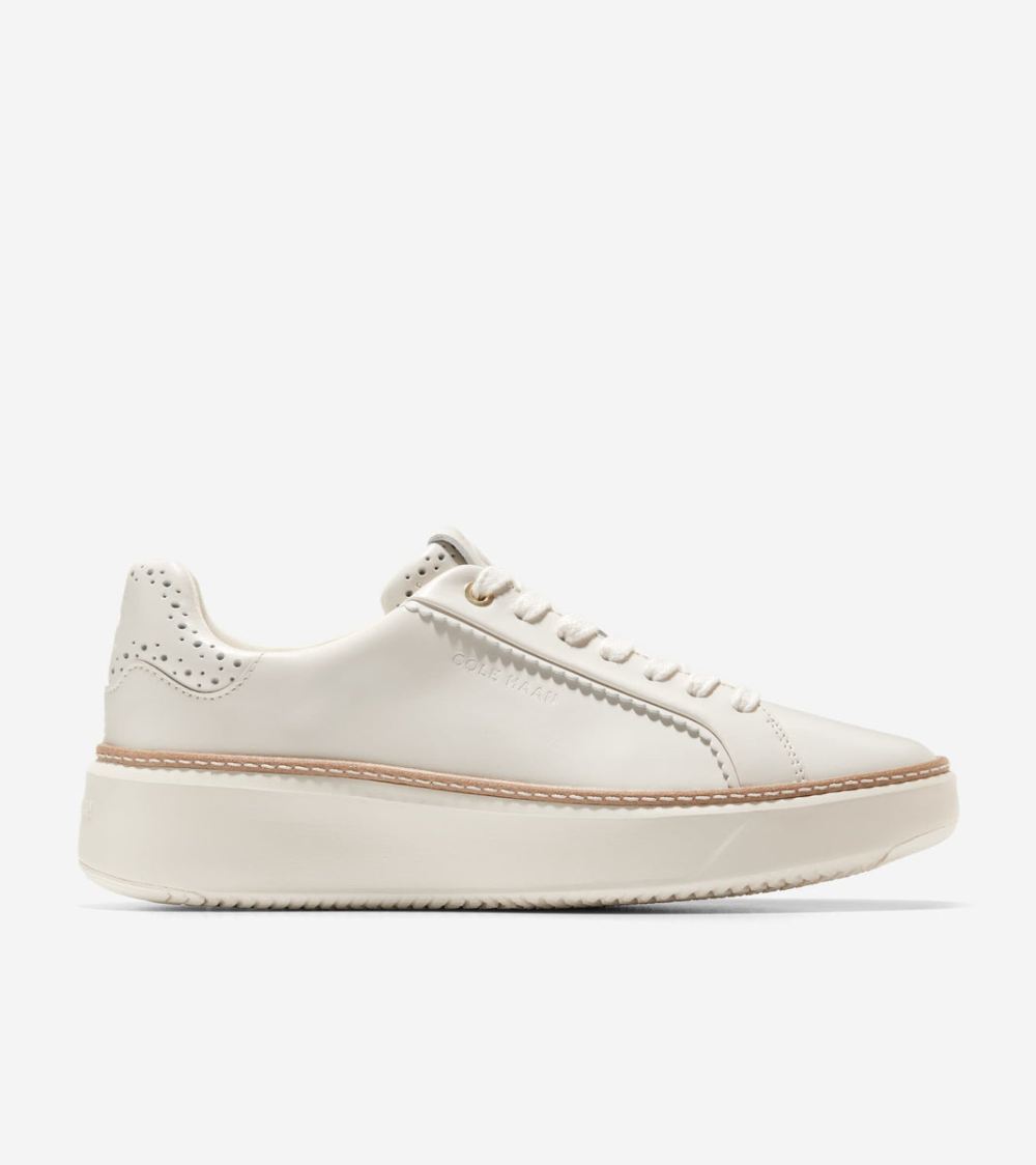 Cole Haan Women's GrandPro Topspin Sneakers - Ivory-Scallop