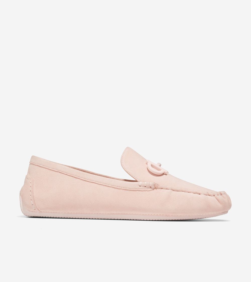 Cole Haan Women's Tully Driver - Peach Whip Suede