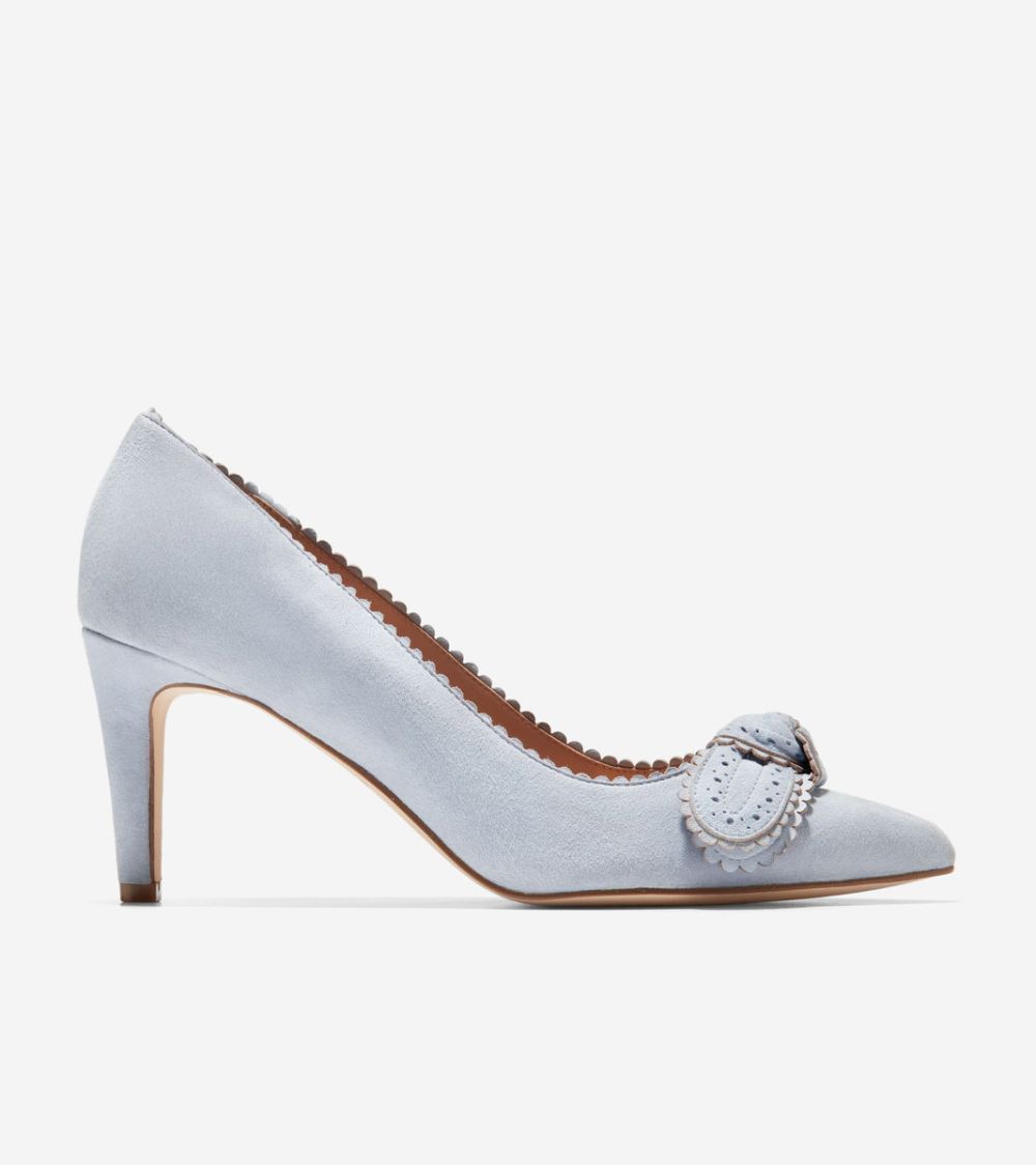 Cole Haan Women's Bellport Bow Pumps - Heather Blue