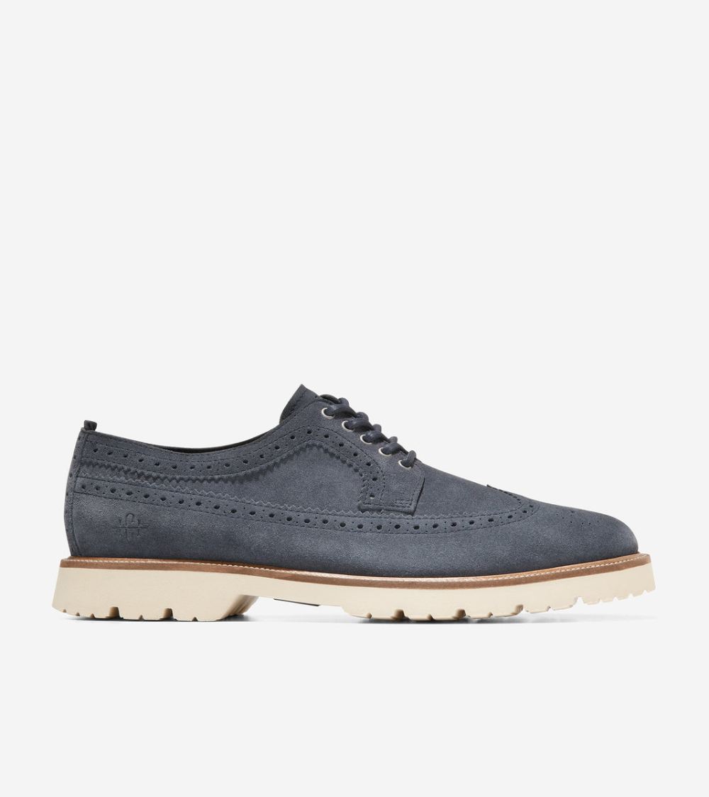 Cole Haan Men's American Classics Longwing Oxford - Navy