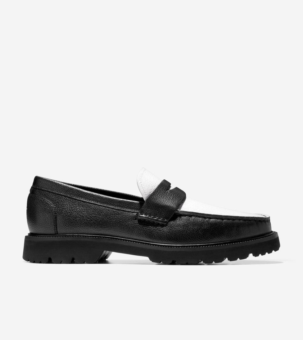 Cole Haan Men's American Classics Penny Loafer - Black Spectator