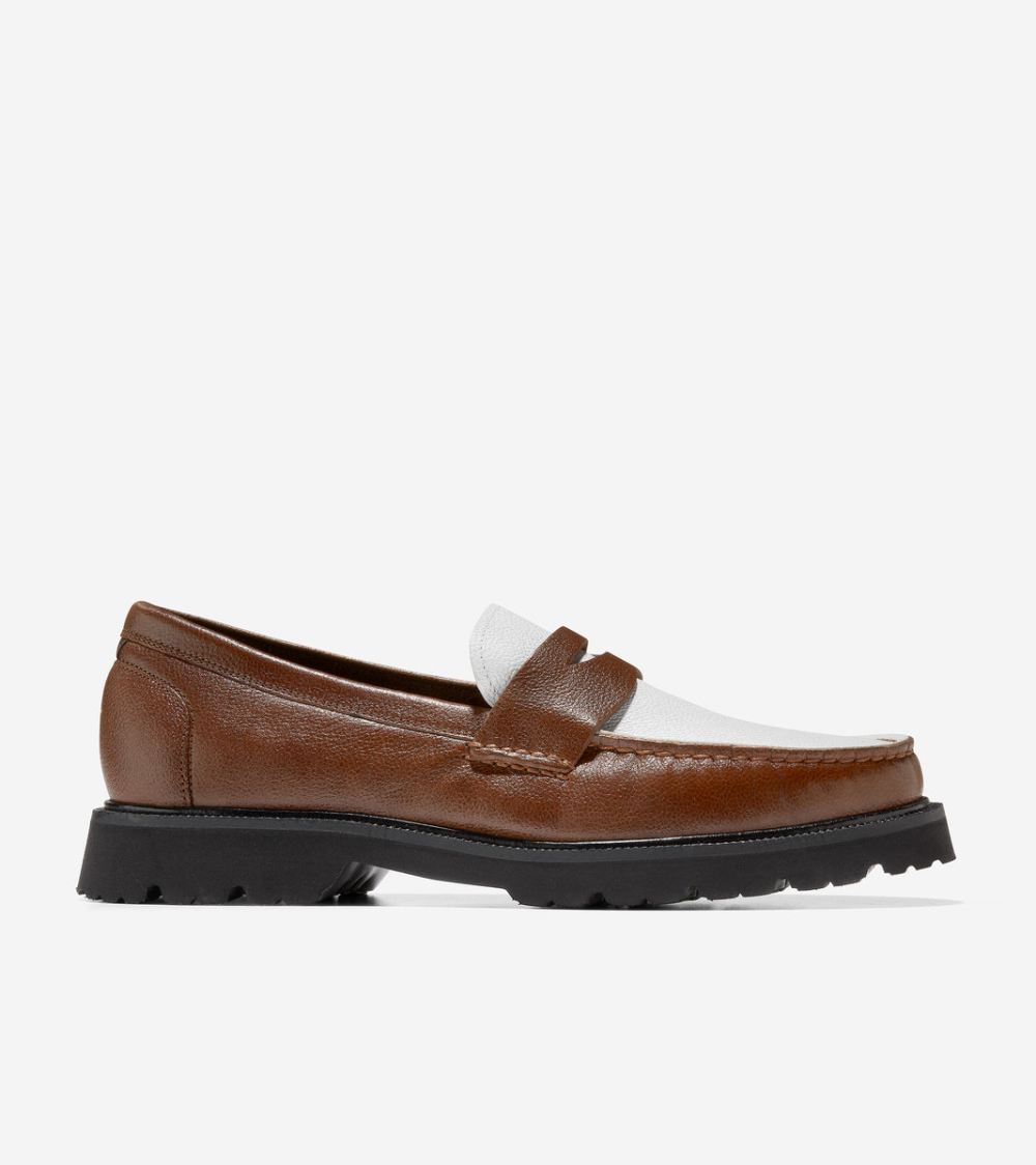 Cole Haan Men's American Classics Penny Loafer - Chestnut Spectator