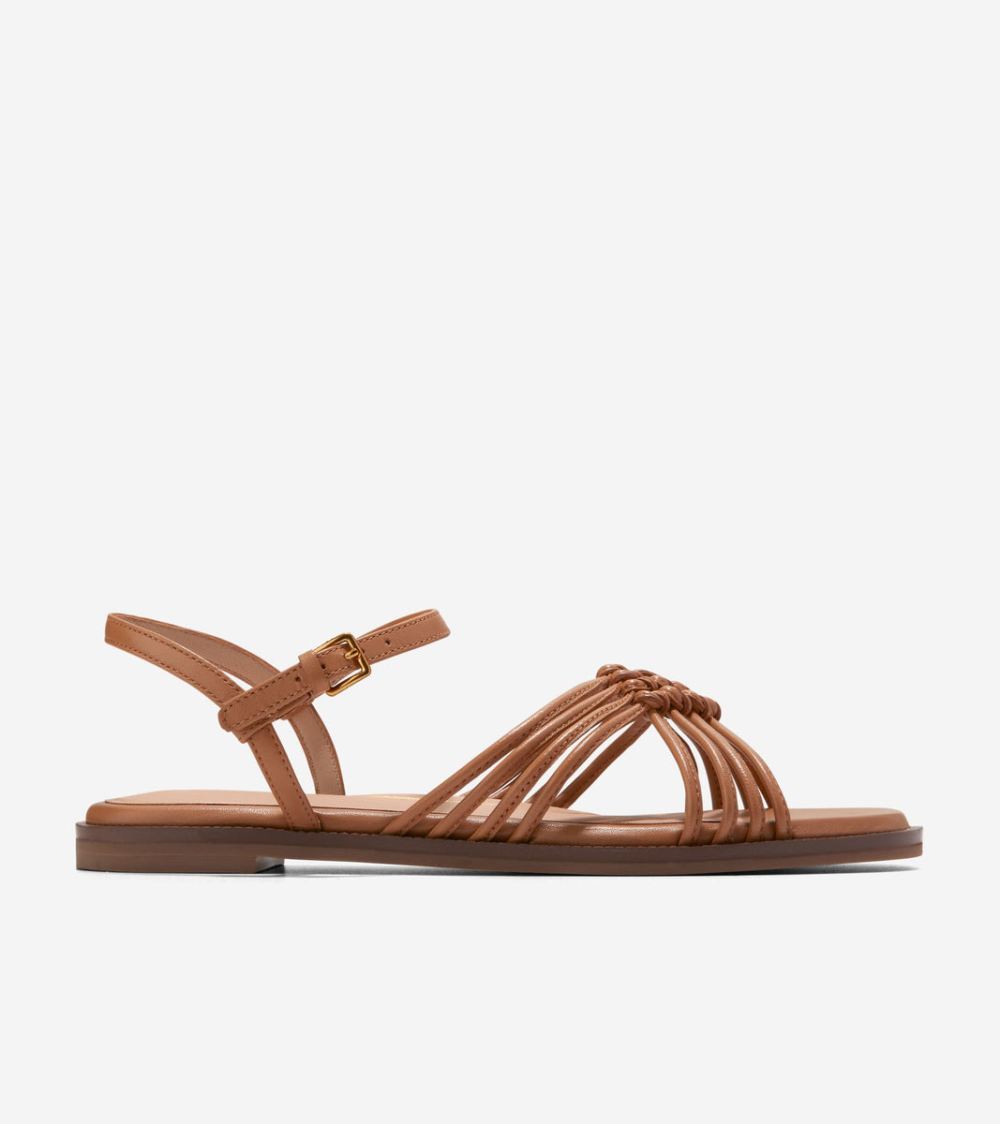 Cole Haan Women's Jitney Knot Sandals - Pecan