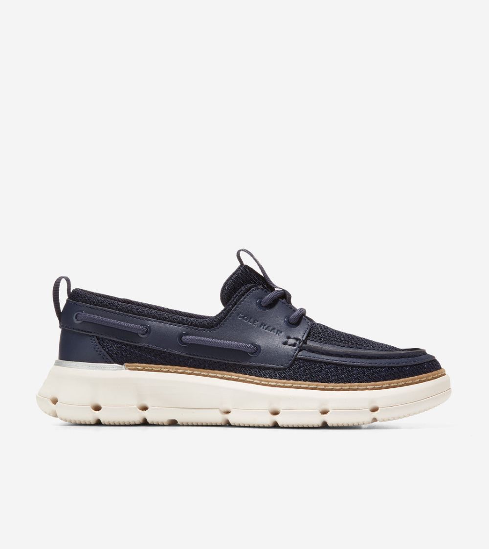 Cole Haan Women's 4.ZEROGRAND Regatta Boat Shoe - Navy Blazer