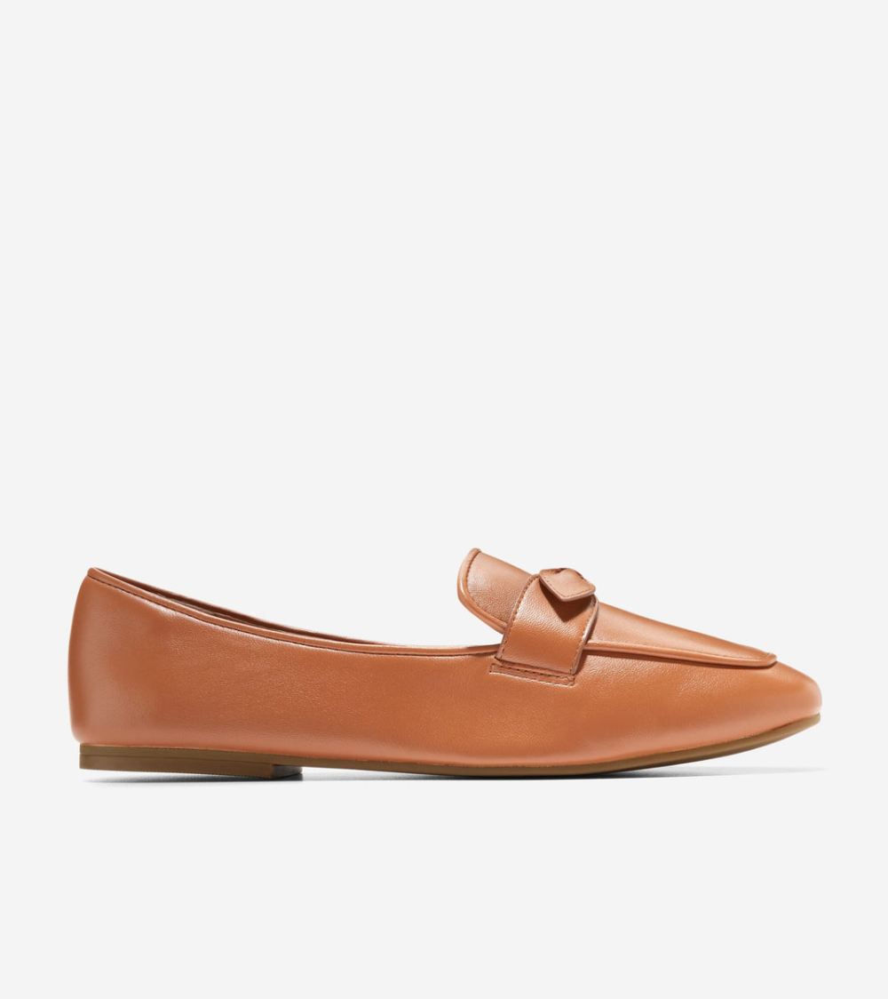 Cole Haan Women's York Bow Loafer - Pecan