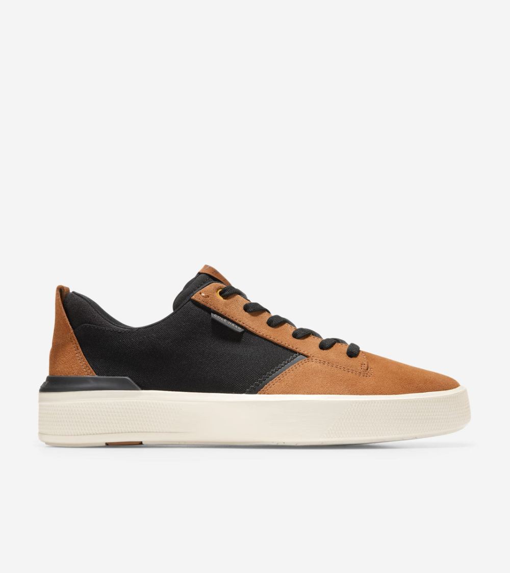 Cole Haan Men's GrandPro Crew Sneaker - Black-Golden Toffee-Ivory