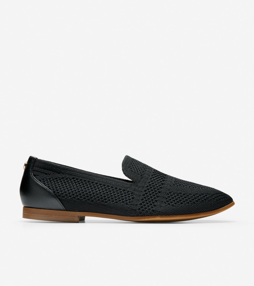 Cole Haan Women's Modern Classics Loafer - Black Stitchlite