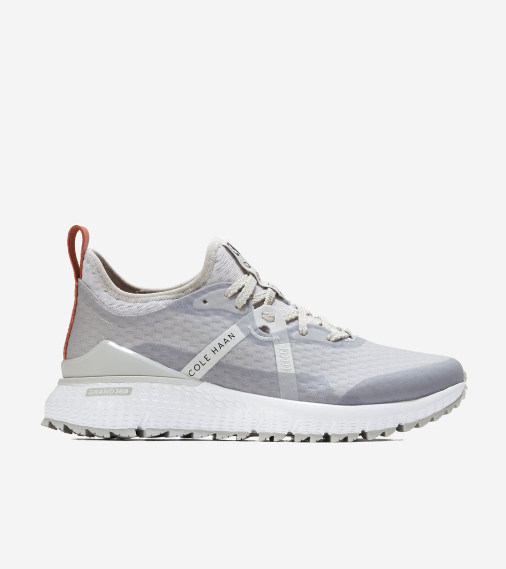 Cole Haan Men's Cole Haan x United Arrows ZEROGRAND Overtake Golf Shoe - Light Gray-White