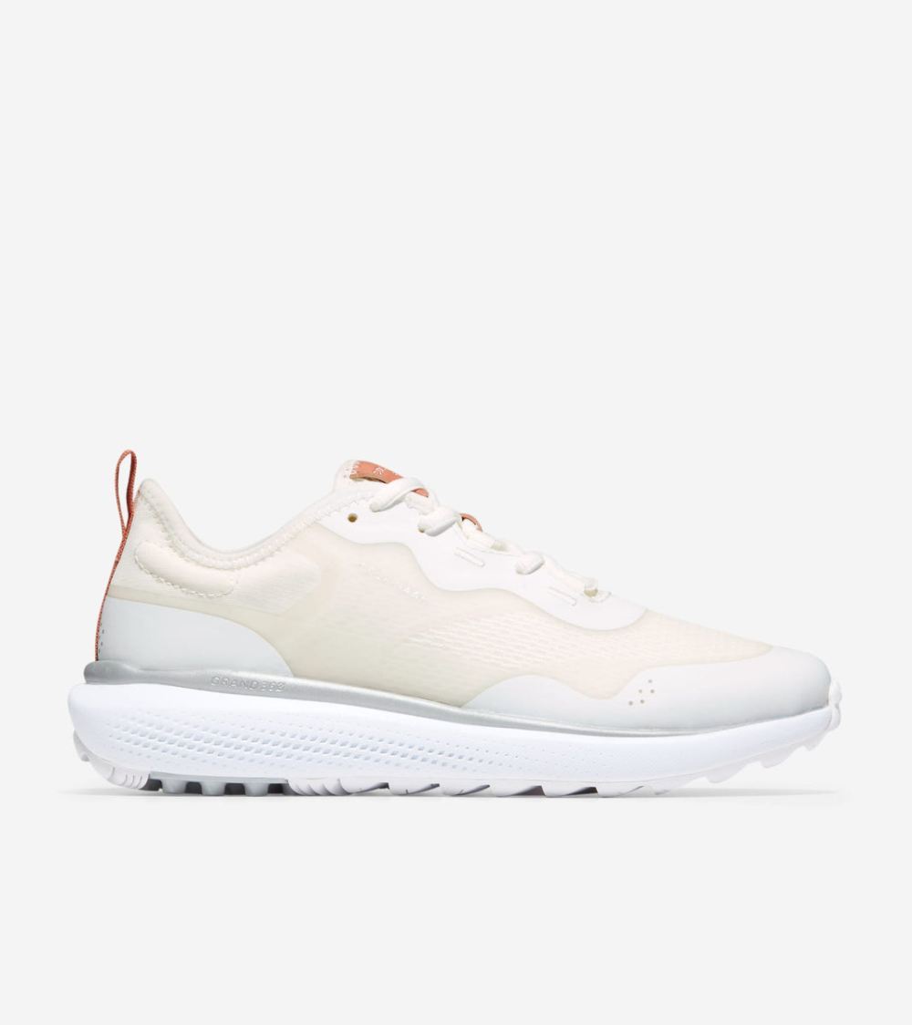 Cole Haan Women's ZEROGRAND Fairway x United Arrows ZEROGRAND Overtake Golf II - White-Tan-White