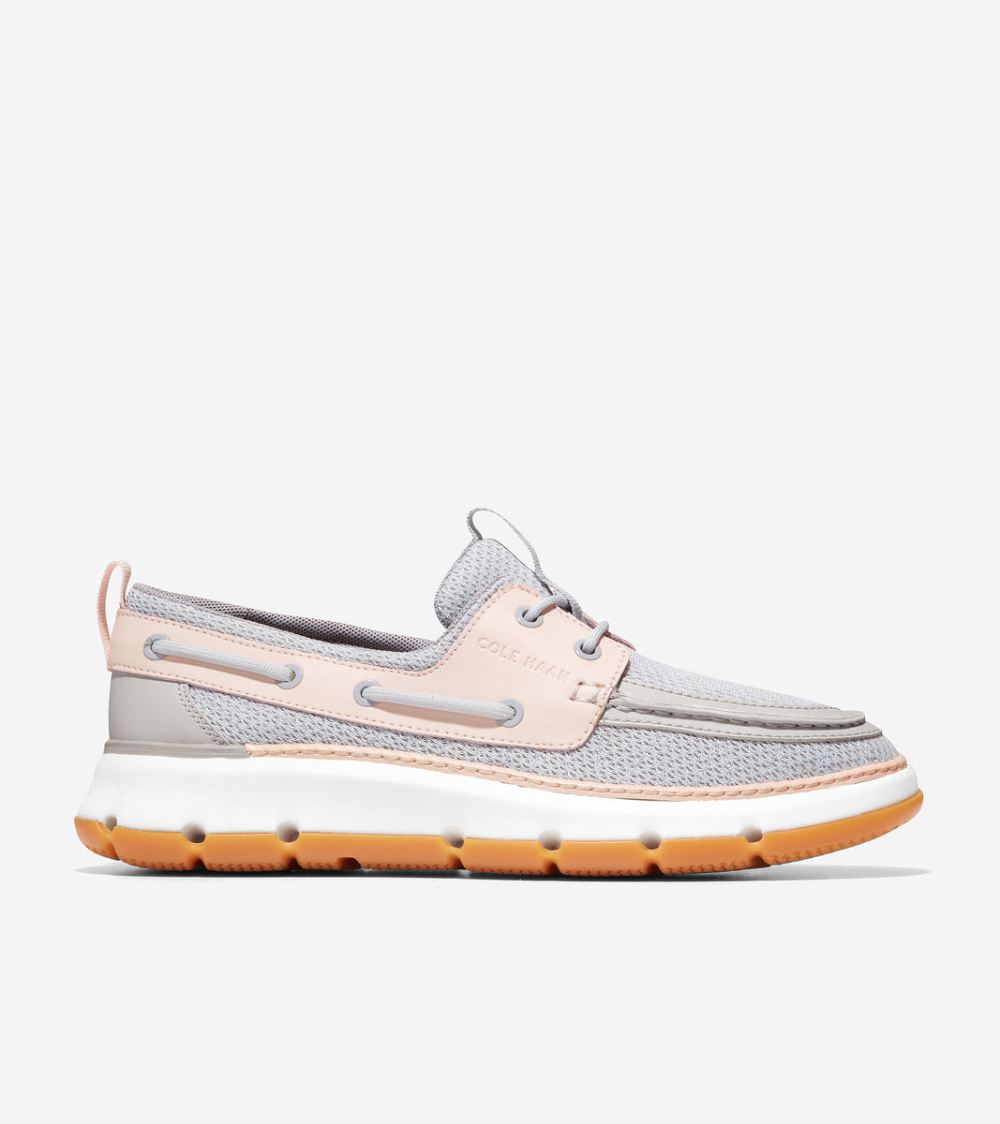 Cole Haan Women's 4.ZEROGRAND Regatta Boat Shoe - Microchip-Rosewater