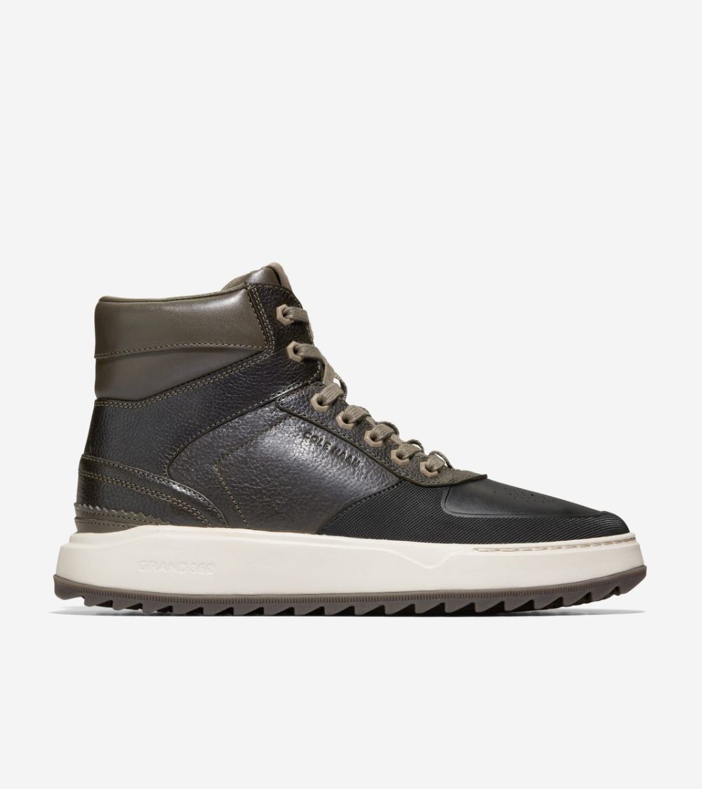 Cole Haan Men's GrandPro Crossover Sneakerboot - Olive-Black-Silver Birch