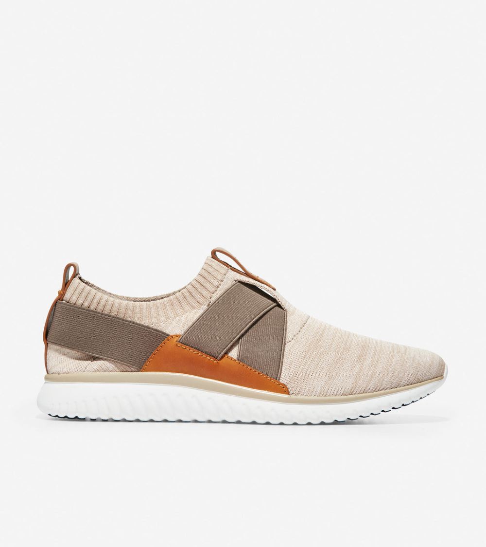 Cole Haan Men's Grand Motion On Stitchlite Slip-On Sneaker - Brown