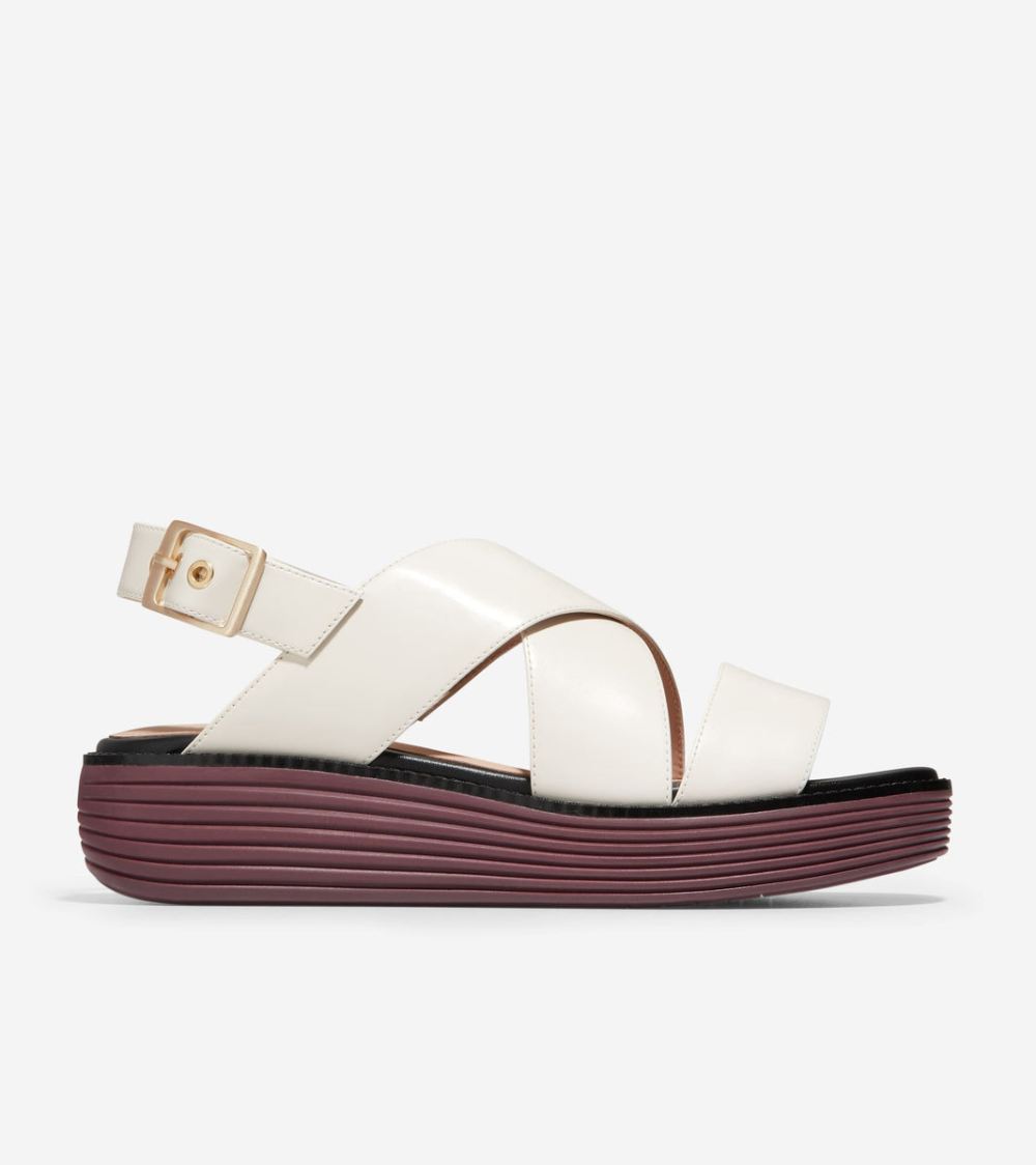 Cole Haan Women's OriginalGrand Platform Sandals - Ivory-Bloodstone