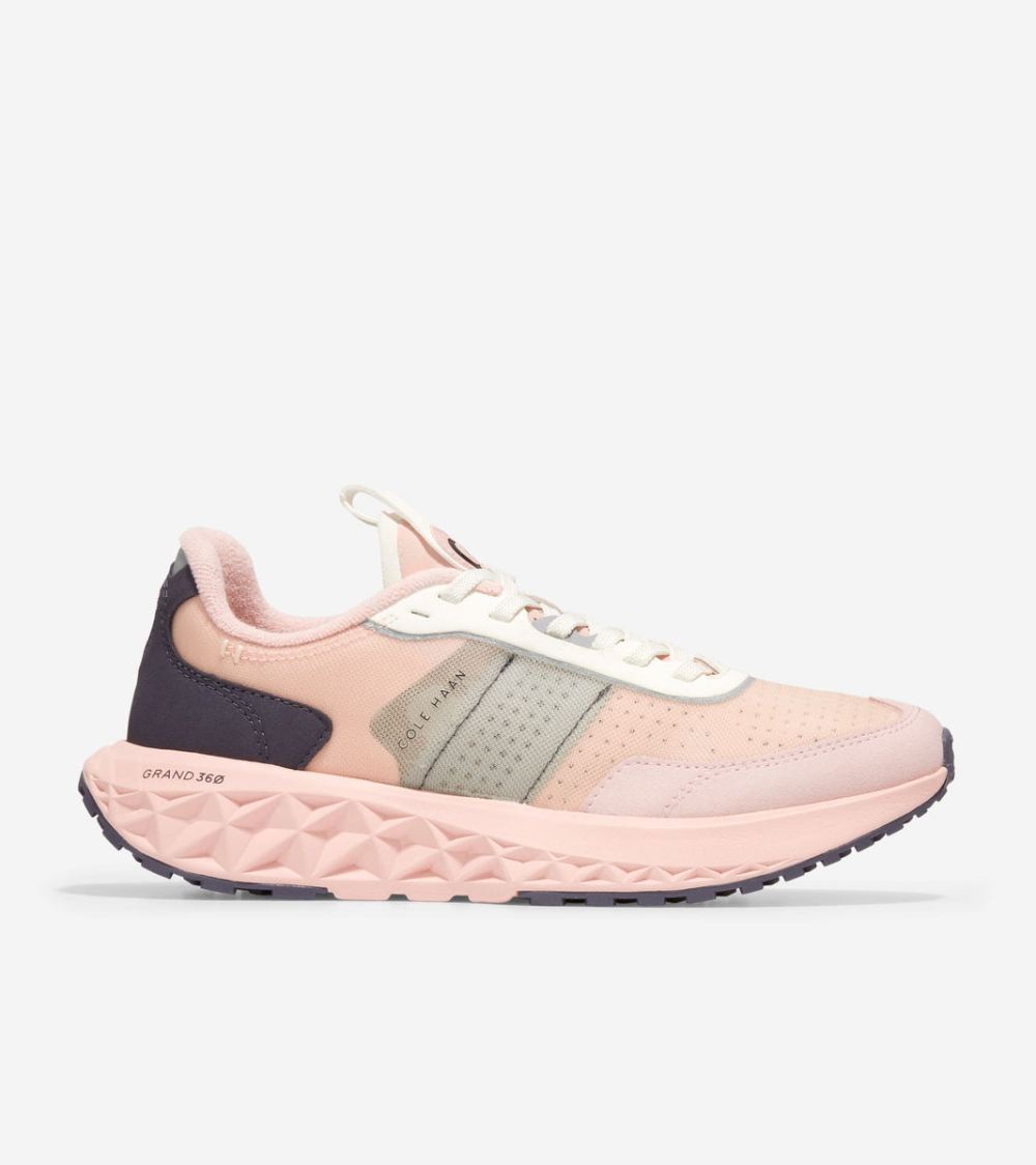 Cole Haan Women's ZEROGRAND Outpace 3 Running Shoe - Rose Smoke-Periscope-Rose Smoke