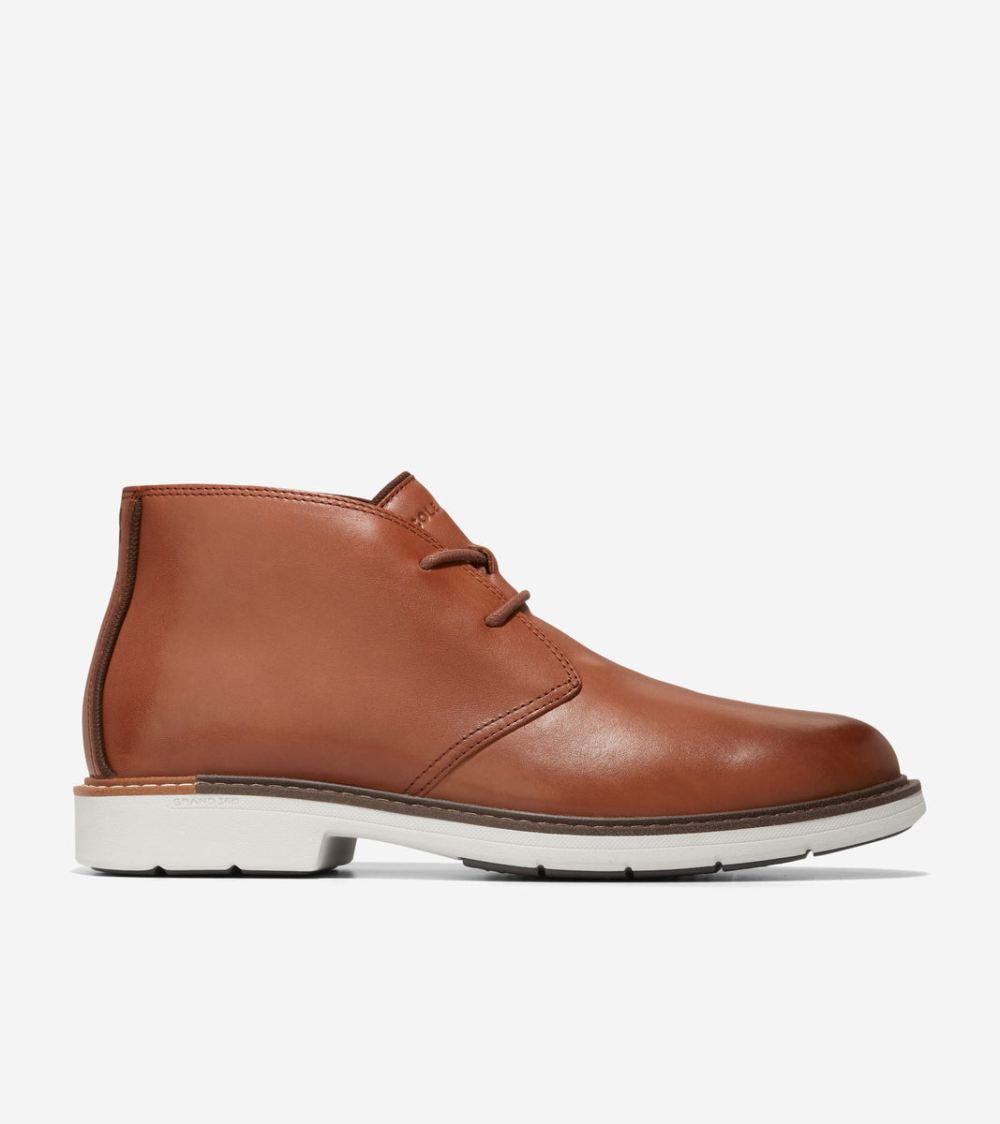 Cole Haan Men's The Go-To Lace Chukka Boot - Woodbury-Silver Birch