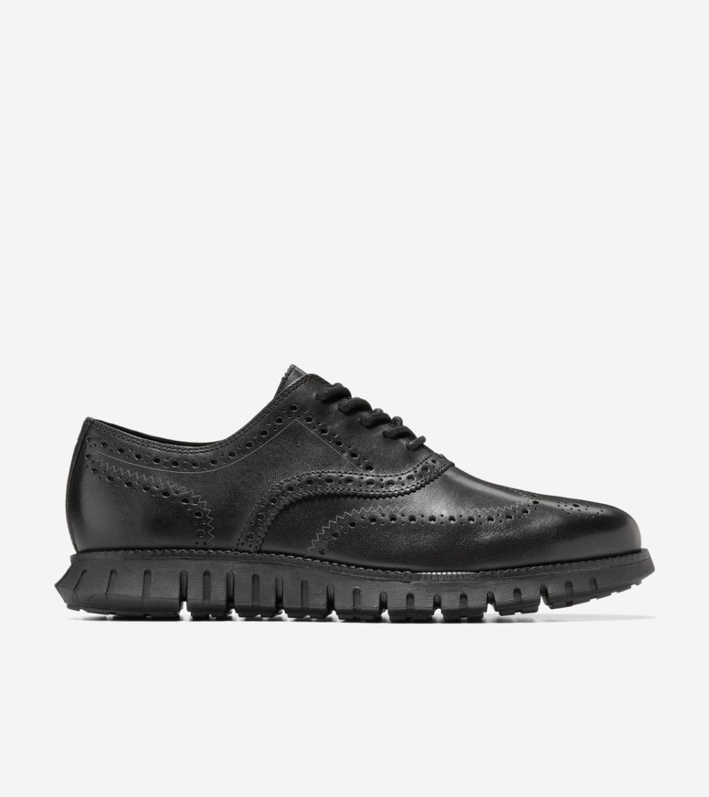 Cole Haan Men's ZEROGRAND Remastered Wingtip Oxfords - Black