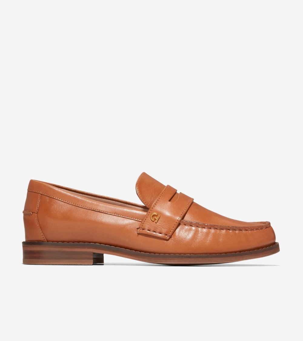 Cole Haan Women's Lux Pinch Penny Loafer - Pecan