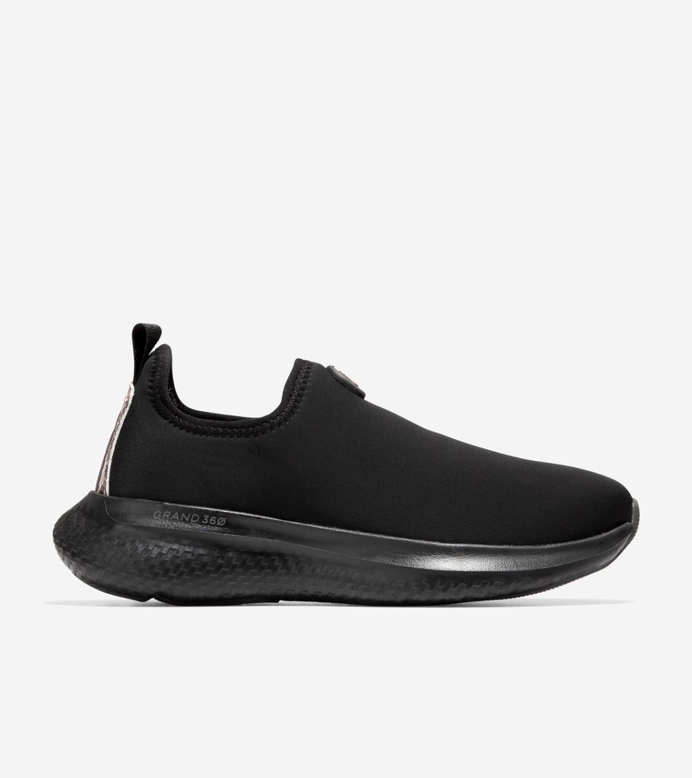 Cole Haan Women's ZEROGRAND Changepace Slip-On Sneaker - Black-Black