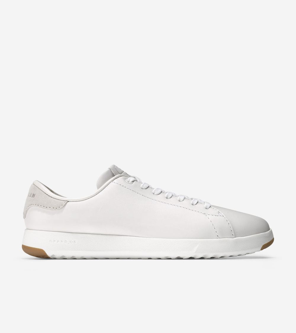 Cole Haan Women's GrandPro Tennis Sneaker - Optic White Leather