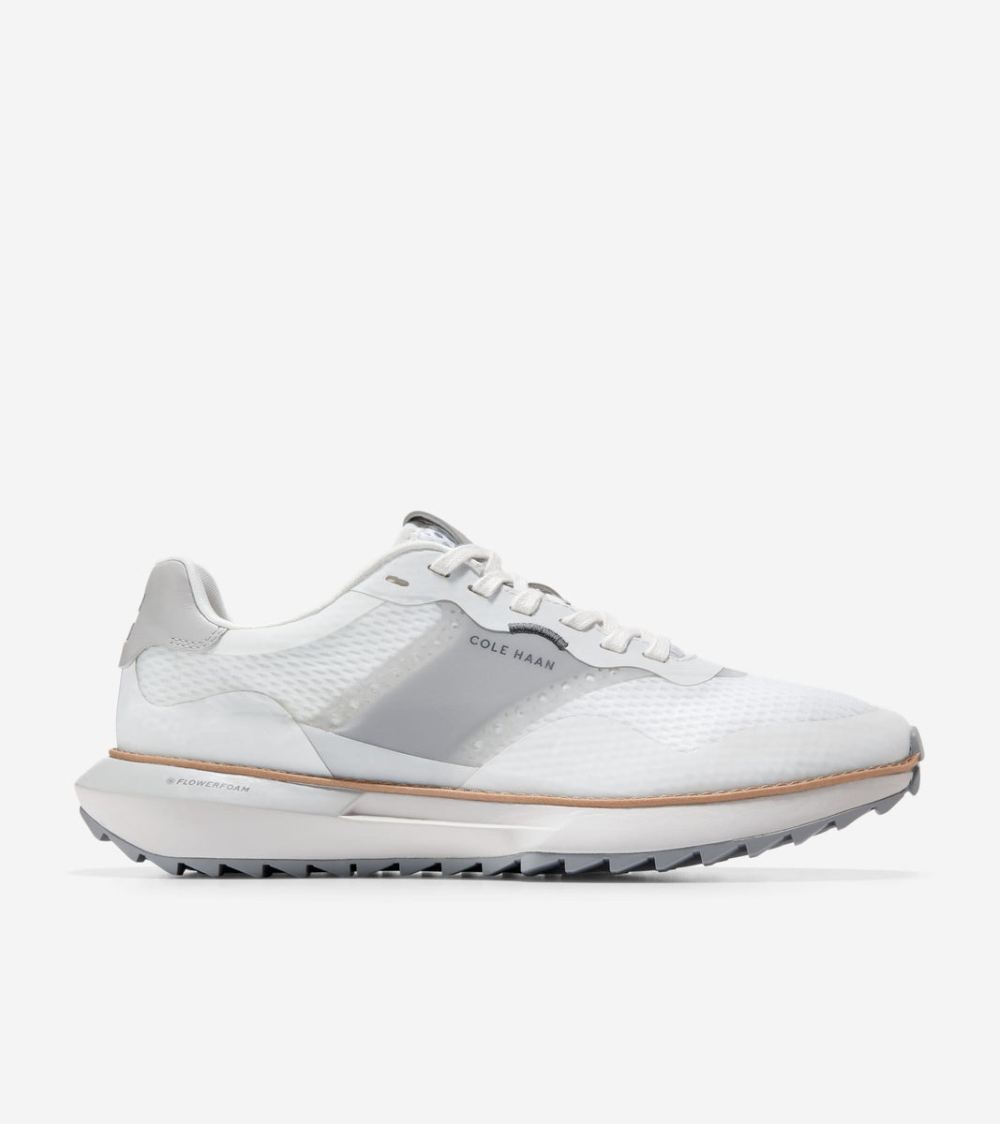 Cole Haan Men's GrandPro Ashland Golf Sneakers - Optic White-Nimbus Cloud