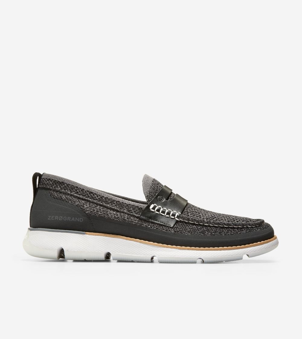 Cole Haan Men's 4.ZEROGRAND Loafer - Black-Magnet Stitchlite