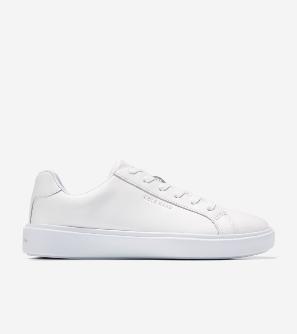 Cole Haan Women's Grand Crosscourt Daily Sneakers - White-Argento